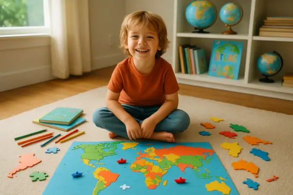 5 desafios interativos para seu filho dominar continentes e oceanos em minutos