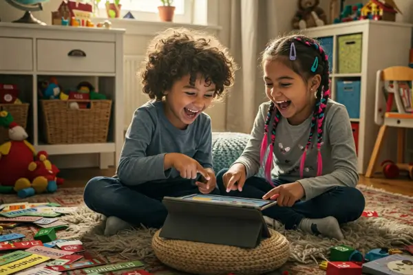 Aprenda novos idiomas com jogos de vocabulário interativo para crianças