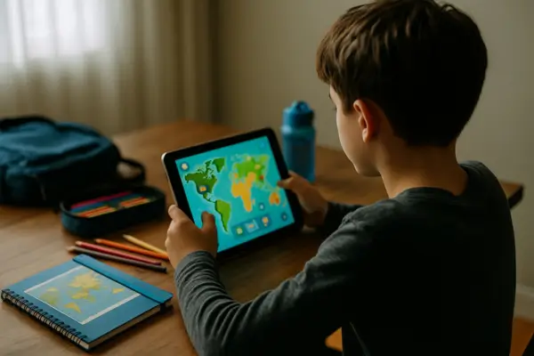 Descubra jogos que ensinam mapas de forma divertida para crianças de 8 a 12 anos